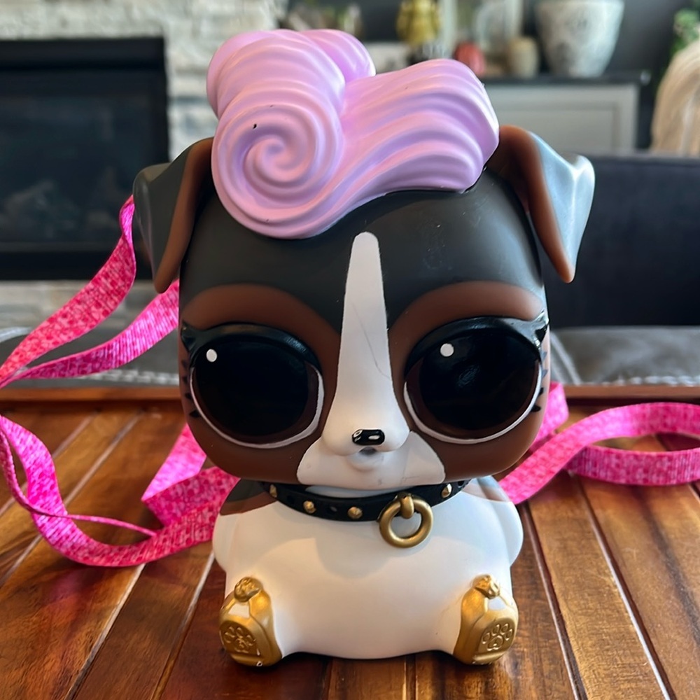 LOL Surprise Biggie DJ K9 piggy bank backpack with plug. 2018 MGA​